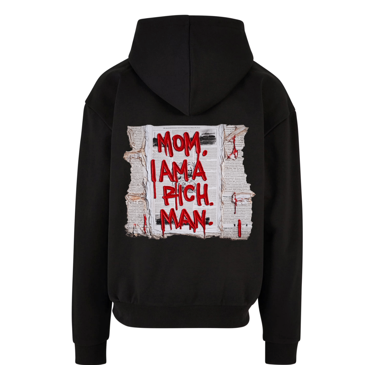 Império mom i am a rich man oversized Hoodie